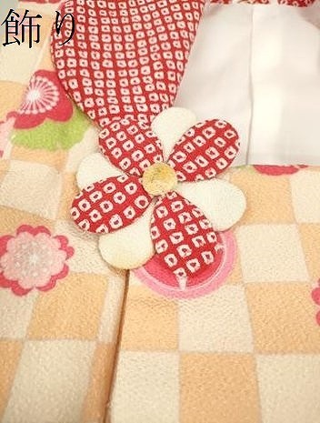 平和屋着物[]ファッションブランド hiromichi nakano 七五三 女の子 ３歳 祝着 三つ身 長襦袢・被布セット 暈し染め 洗える着物 CAAR6686ze_画像9