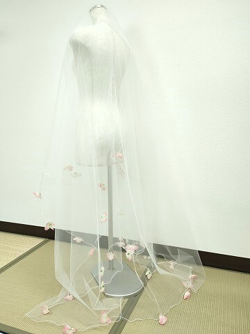 平和屋本店■ウエディング ベール レース 舞花文 結婚式 披露宴 婚礼 花嫁 新婦 逸品 CZAA4119s5_画像1