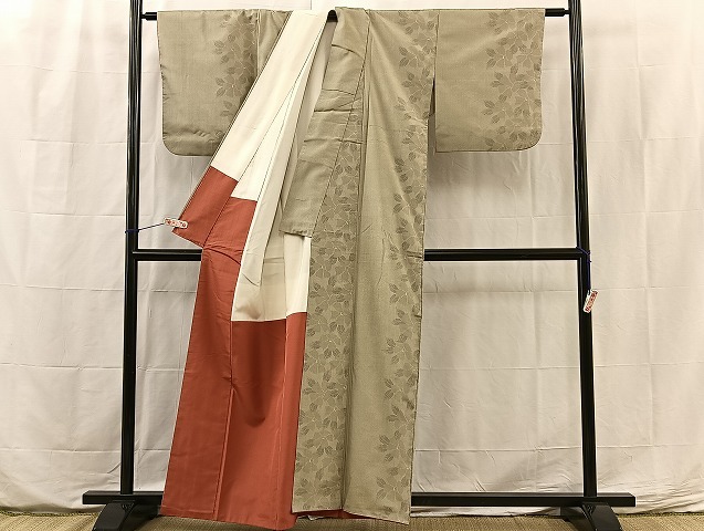 平和屋着物■上質な紬　花間道　正絹　逸品　BAAL5012hz_画像3