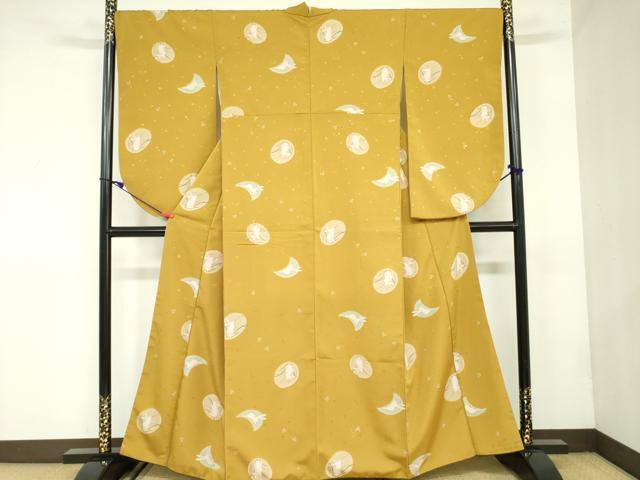 平和屋着物●小振袖　二尺袖　跳び兎　洗える着物　DAAX1560op