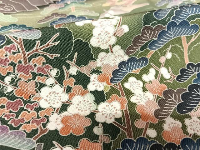 平和屋着物■豪華黒留袖　作家物　松竹梅　正絹　逸品　AAAT0434zg_画像5