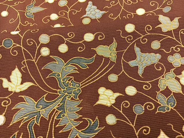 平和屋着物＊夏物　訪問着　絽　刺繍　唐草文　正絹　逸品　BAAS8727fw_画像6