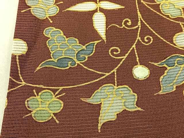 平和屋着物＊夏物　訪問着　絽　刺繍　唐草文　正絹　逸品　BAAS8727fw_画像7