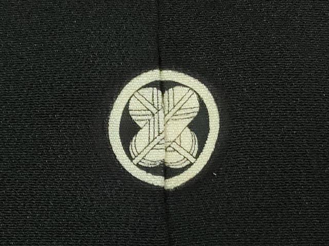 平和屋着物■豪華黒留袖　刺繍　鳳凰松文　金銀彩　正絹　逸品　DAAO0998xg_画像6