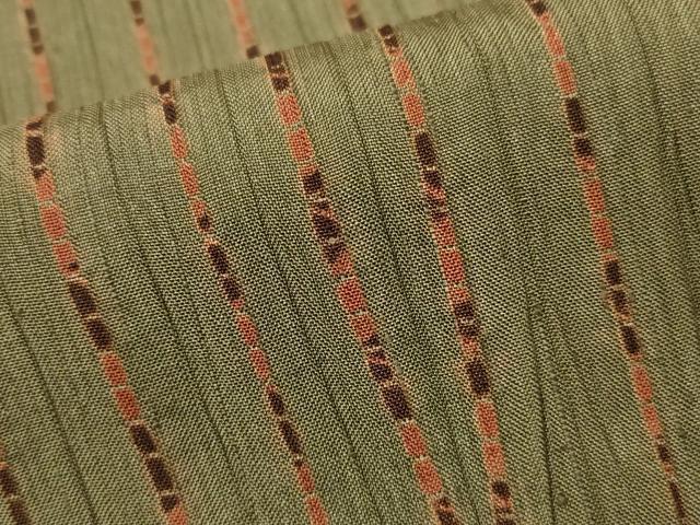 平和屋着物■上質な紬　杢目文様　正絹　逸品　CAAM1667ev_画像1