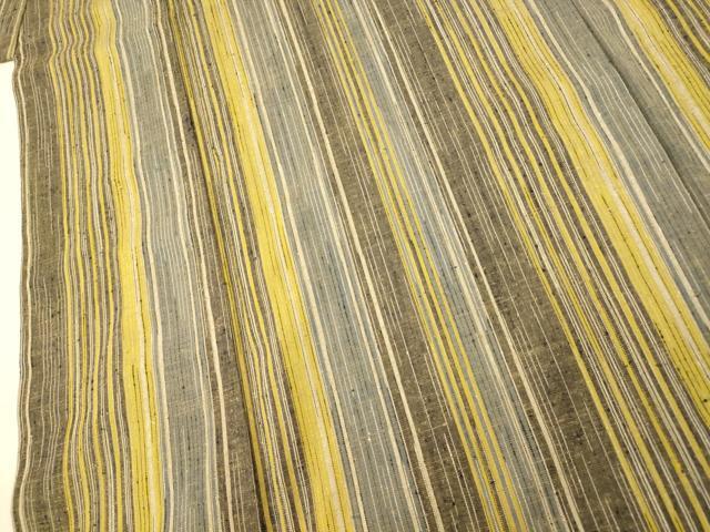 平和屋着物■上質な紬　間道　正絹　逸品　AAAS4319fw_画像3