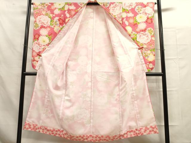 flat мир магазин кимоно * девочка 10 три три . ребенок праздничная одежда * нижняя рубашка ( воротник вышивка ) комплект Mai цветок документ золотая краска ... кимоно DAAR1360jm