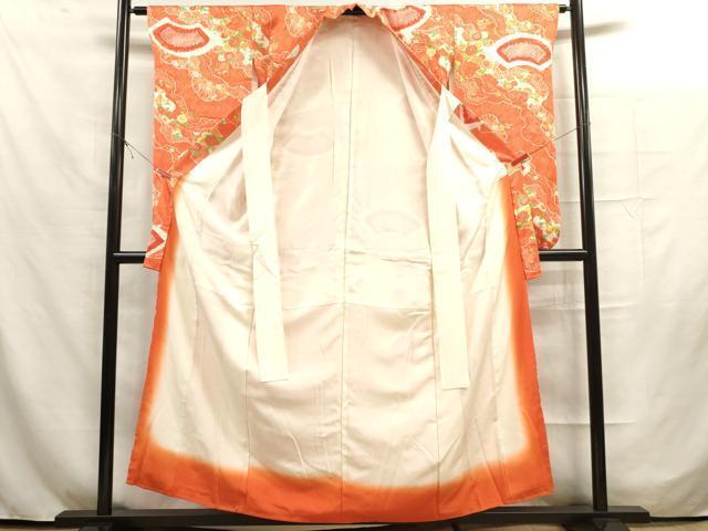  flat мир магазин кимоно * девочка 10 три три . ребенок праздничная одежда * двойной пояс obi комплект диафрагмирования земля бумага цветок документ золотая краска .. прекрасный обращение замечательная вещь DAAR1370jm