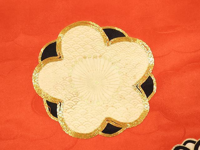 flat мир магазин кимоно * девочка 10 три три . ребенок праздничная одежда * двойной пояс obi комплект Mai цветок документ золотая краска CAAR6590ze