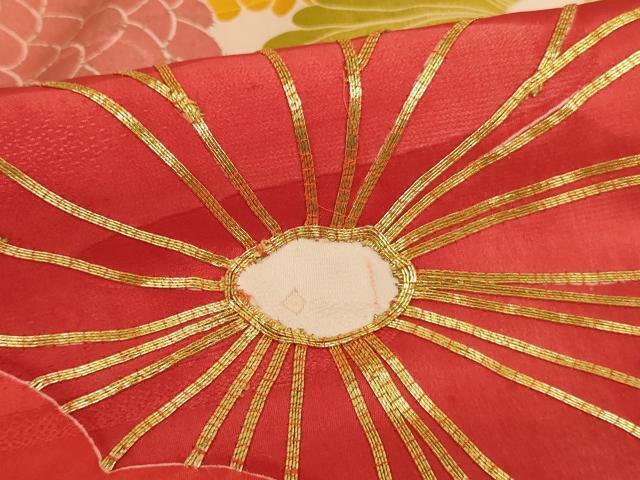 flat мир магазин кимоно * девочка 10 три три . кимоно с длинными рукавами ребенок пешка вышивка . брать .. документ золотой серебряный . замечательная вещь AAAT9949ja