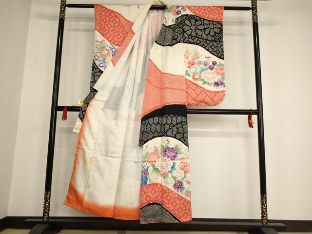 flat мир магазин кимоно * девочка 10 три три . ребенок праздничная одежда диафрагмирования . цветок документ золотая краска замечательная вещь AAAU5289ja