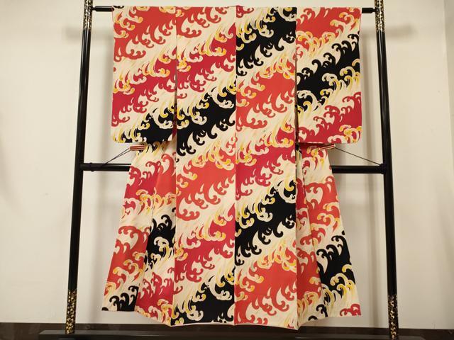  flat мир магазин кимоно * античный Taisho роман девочка 10 три три . ребенок . волна документ золотая краска замечательная вещь DAAR6318ma