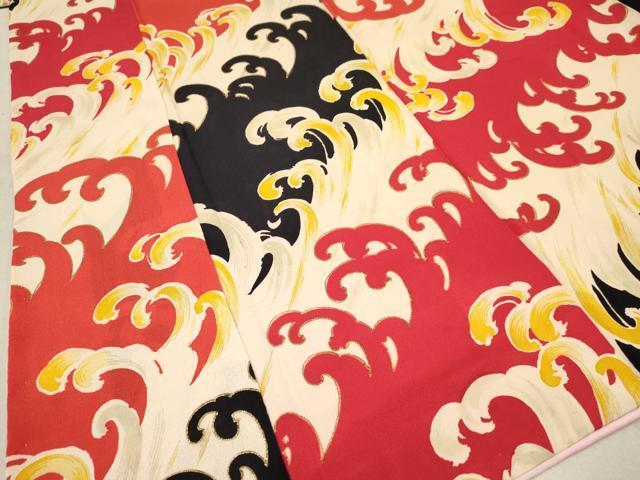  flat мир магазин кимоно * античный Taisho роман девочка 10 три три . ребенок . волна документ золотая краска замечательная вещь DAAR6318ma