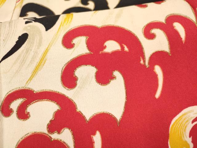  flat мир магазин кимоно * античный Taisho роман девочка 10 три три . ребенок . волна документ золотая краска замечательная вещь DAAR6318ma