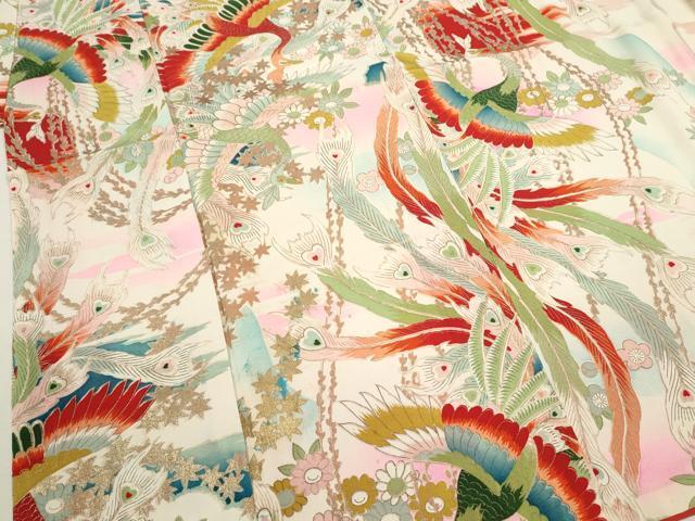 flat мир магазин кимоно * античный Taisho роман девочка 10 три три . ребенок праздничная одежда ... цветок документ золотой серебряный . замечательная вещь CAAR6746ze