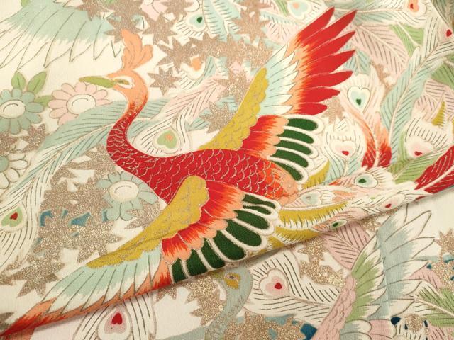 flat мир магазин кимоно * античный Taisho роман девочка 10 три три . ребенок праздничная одежда ... цветок документ золотой серебряный . замечательная вещь CAAR6746ze