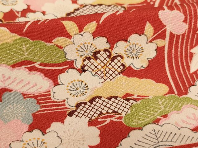 flat мир магазин кимоно * девочка 10 три три . ребенок . водоросли цветок документ натуральный шелк замечательная вещь AAAU5509ja