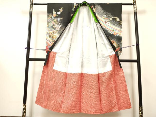  flat мир магазин кимоно * девочка 10 три три . ребенок пешка вышивка складывать журавль . цветок документ .. окраска чёрный металлы . замечательная вещь DAAR6478ma