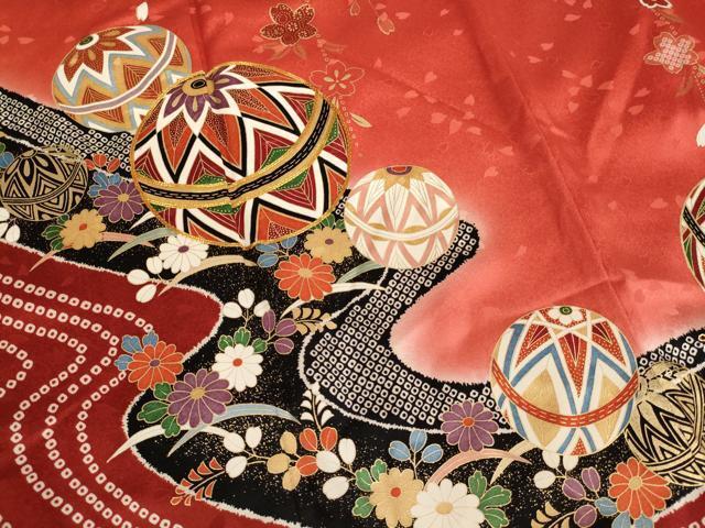 flat мир магазин кимоно * девочка 10 три три . ребенок пешка вышивка . вода цветок рука . документ .. окраска золотая краска натуральный шелк замечательная вещь AAAW6824ja