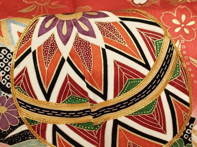 flat мир магазин кимоно * девочка 10 три три . ребенок пешка вышивка . вода цветок рука . документ .. окраска золотая краска натуральный шелк замечательная вещь AAAW6824ja