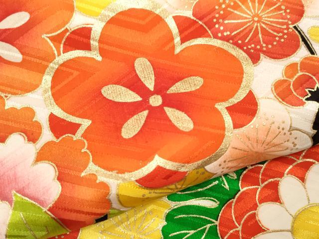 flat мир магазин кимоно * девочка 10 три три . ребенок праздничная одежда . брать .... цветок документ золотая краска замечательная вещь CAAT6239ze