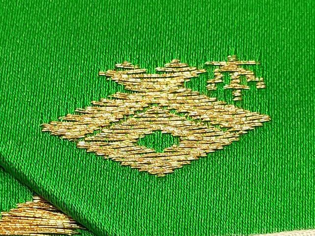  flat мир магазин кимоно * девочка 10 три три . ребенок праздничная одежда * двойной пояс obi комплект пешка вышивка цветок бабочка документ .. окраска золотая краска замечательная вещь DAAS9066ma