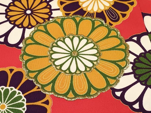 flat мир магазин кимоно * девочка 10 три три . ребенок праздничная одежда вышивка .. расческа золотая краска ... кимоно DAAS9131ma