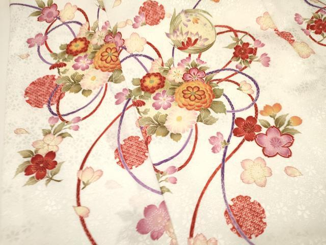 flat мир магазин кимоно * девочка 10 три три . ребенок праздничная одежда снег колесо Hanamaru документ золотая краска ... кимоно DAAS9135ma