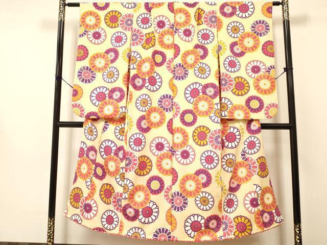  flat мир магазин кимоно * девочка 10 три три . ребенок праздничная одежда вышивка .. расческа золотая краска ... кимоно DAAS9138ma