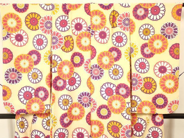  flat мир магазин кимоно * девочка 10 три три . ребенок праздничная одежда вышивка .. расческа золотая краска ... кимоно DAAS9138ma