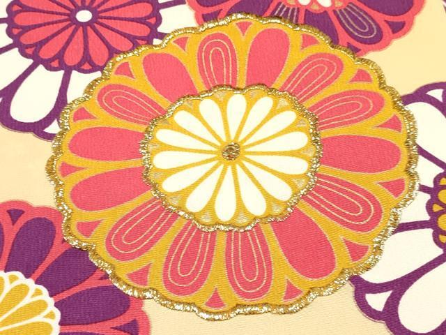  flat мир магазин кимоно * девочка 10 три три . ребенок праздничная одежда вышивка .. расческа золотая краска ... кимоно DAAS9138ma