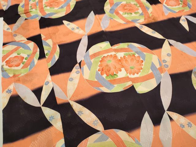 flat мир магазин кимоно * semi античный девочка 10 три три . ребенок праздничная одежда .. цветок документ замечательная вещь CAAV9235ze