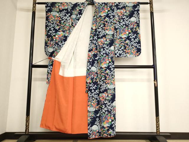  flat мир магазин кимоно * девочка 10 три три . ребенок праздничная одежда цветок . документ натуральный шелк замечательная вещь AAAY2849ja