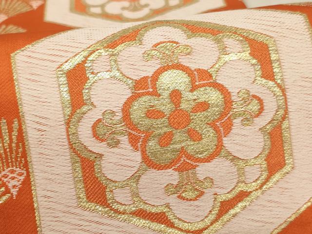  flat мир магазин кимоно [] ребенок maru obi черепаха . цветок документ золотой нить натуральный шелк замечательная вещь AAAU5336ja