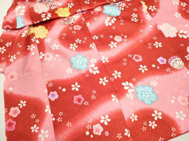 平和屋着物[]ファッションブランド hiromichi nakano 七五三 女の子 ３歳 祝着 三つ身 長襦袢・被布セット 暈し染め 洗える着物 CAAR6686ze_画像3