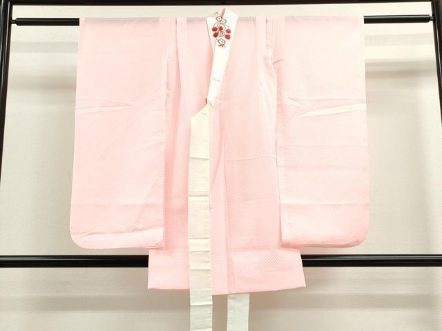 平和屋着物[]七五三　女の子　７歳　祝着　四つ身　長襦袢・袋帯・小物セット　花車流水鴛鴦舞蝶文　暈し染め　金銀彩　逸品　CAAV9397ze_画像7