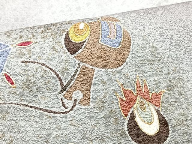 平和屋着物■訪問着　作家物　宝尽くし　暈し染め　金彩　正絹　逸品　CAAZ1728xe_画像5