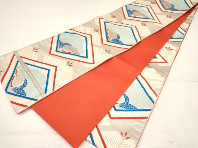 平和屋着物[]七五三　女の子　７歳　祝着　四つ身　長襦袢(単衣・半衿刺繍)・袋帯セット　舞蝶花車文　金彩　DAAS9289ma_画像8