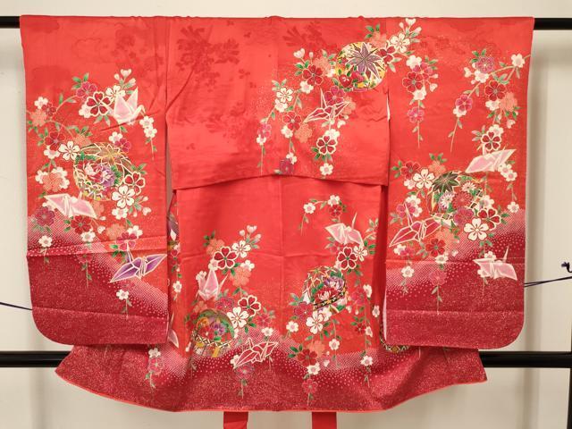  flat мир магазин кимоно [] девочка ребенок maru obi комплект складывать журавль . цветок документ золотая краска замечательная вещь DAAW2999ma