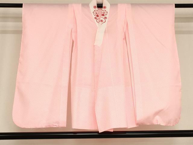 平和屋着物[]七五三　女の子　７歳　祝着　四つ身　襦袢セット　菊桜文　鬼しぼ縮緬　洗える着物　AAAU5474ja_画像6