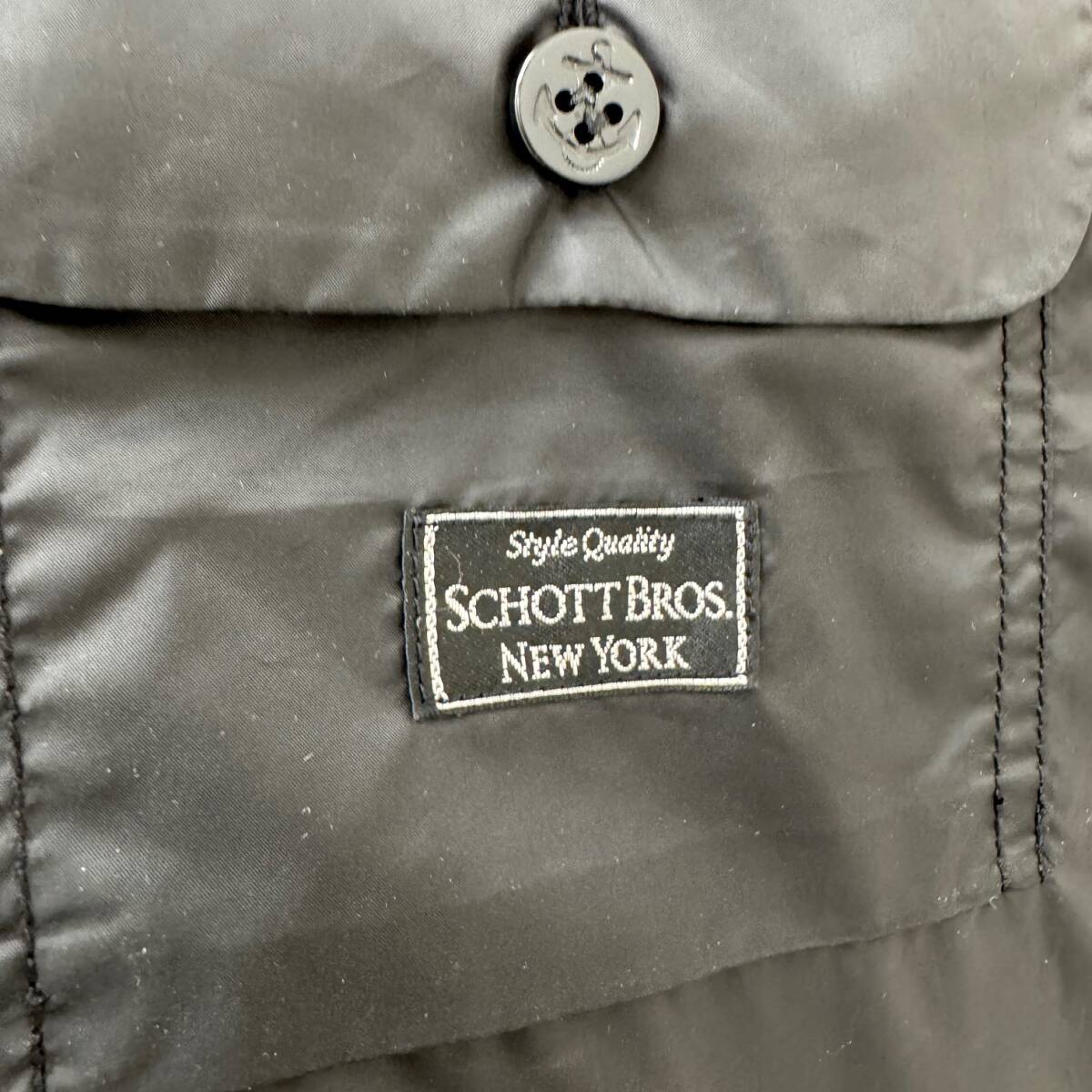 4981｜ショット Schott ダウン ベスト 740N リバーシブル Lサイズ♪_画像3