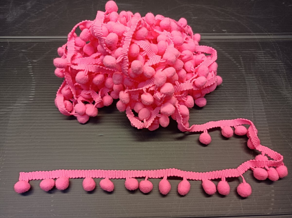 ボルボン 濃ピンク ボンボン ボンボリ レトロ デコトラ CBR XJR GS 当時 街道 ゴキ ザリ ぶち上げ 東リベ 旧車 三段 ラッパ ディオ ジョグ _画像1