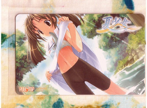 (A60-1) PULLTOP 藤原々々　夏少女 美少女 テレカ ②_画像1
