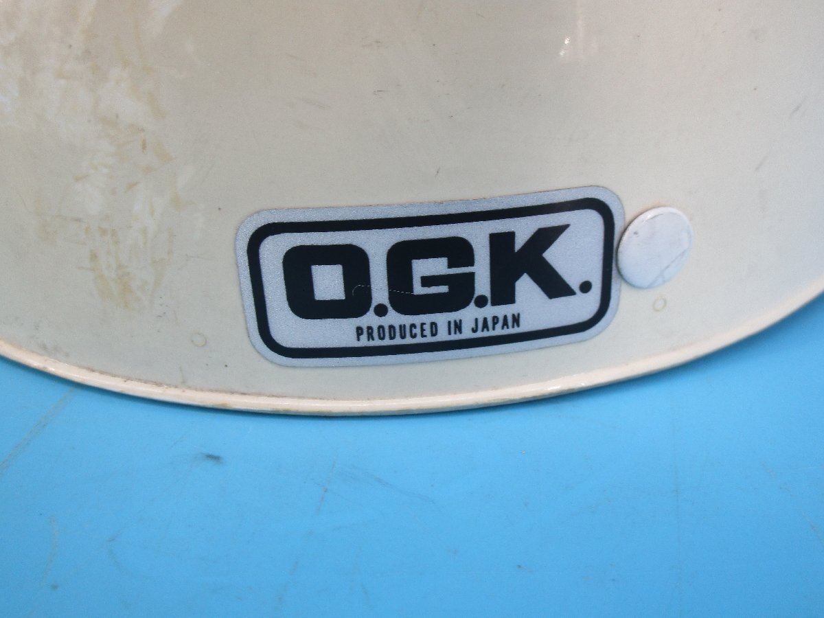  Showa Retro OGK сделано в Японии шлем старый машина semi-cap общая длина 19.5cm губка внутри сторона размер tsuba.. нет текущее состояние товар упаковка способ B ( гора BP5W