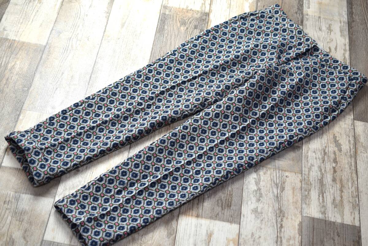 ETRO エトロ イタリア製 ジャガード織りウール混テーパードスリムパンツ サイズ40_画像1