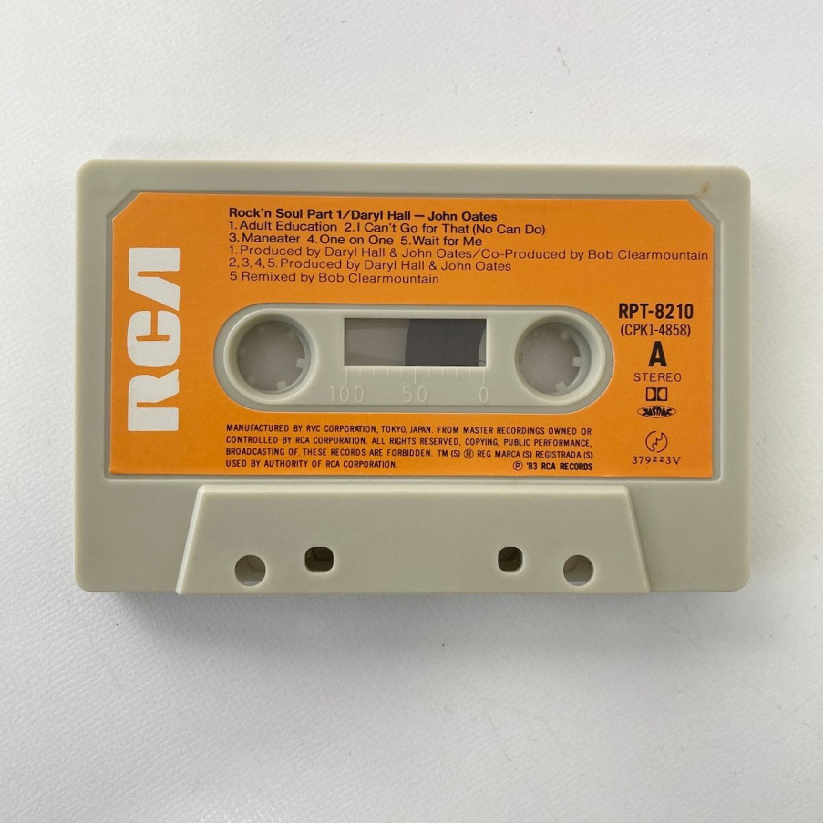 カセットテープ/ DARYL HALL JOHN OATES / ROCK 'N SOUL PART 1 / ダリル・ホール / 日本製 ケース(スレ多め) ライナー RPT-8210 現状品_画像6