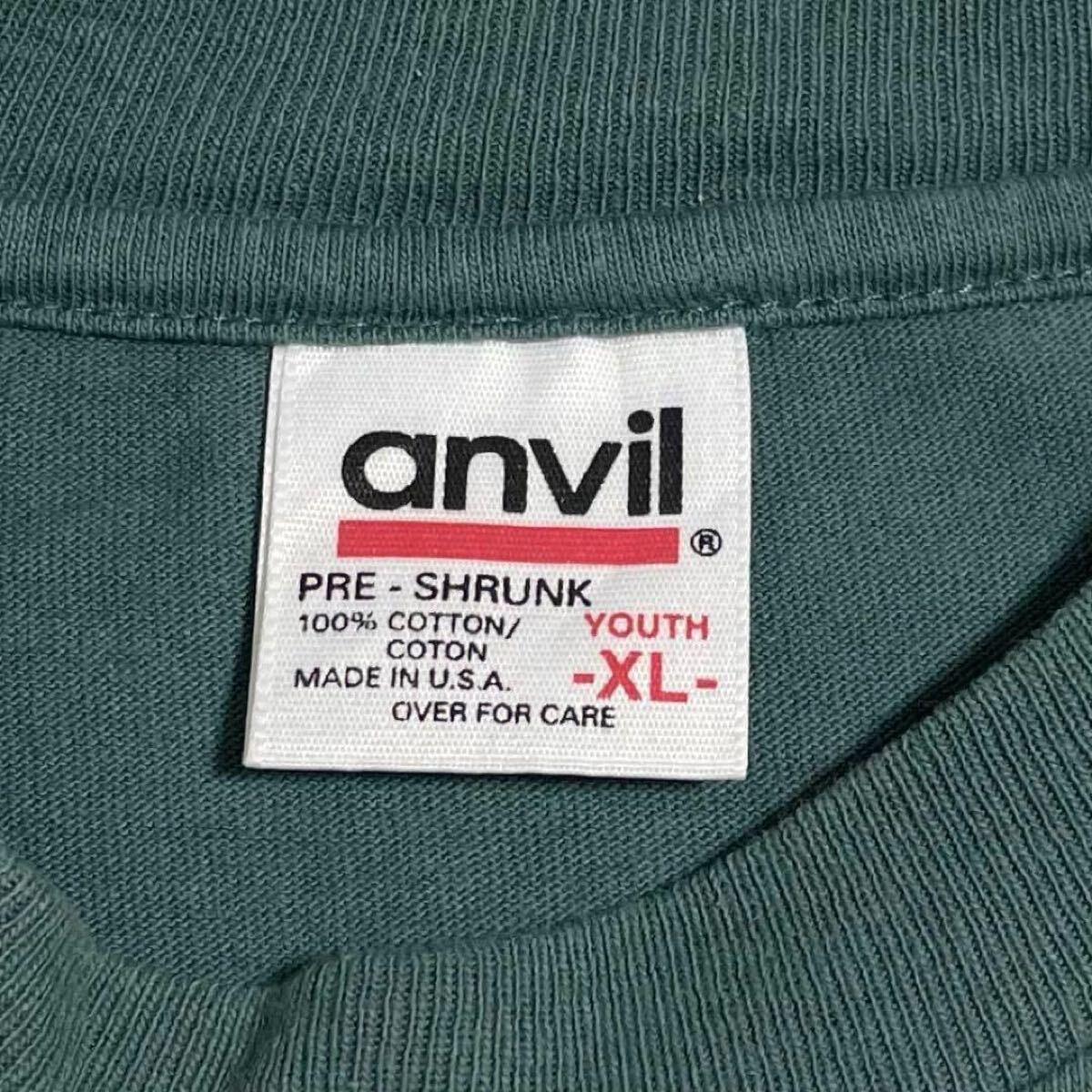 90s古着　ヴィンテージ　短丈　Tシャツ　蜂　ワンポイント　刺繍　くすみカラー_画像7