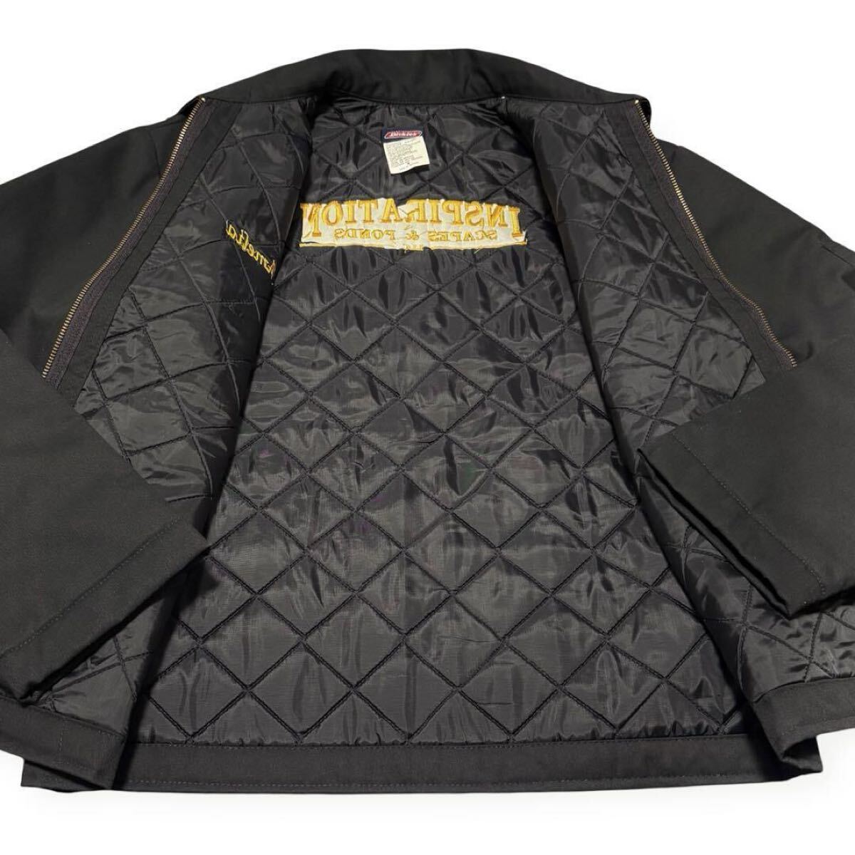 90sOLDディッキーズ　中綿ブルゾン　フルジップジャケット　企業系　NJ915_画像4