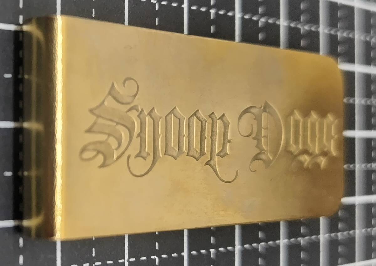 Snoop Dogg スヌープドッグ 411 マネークリップ ゴールドカラー 付録 10574の画像4