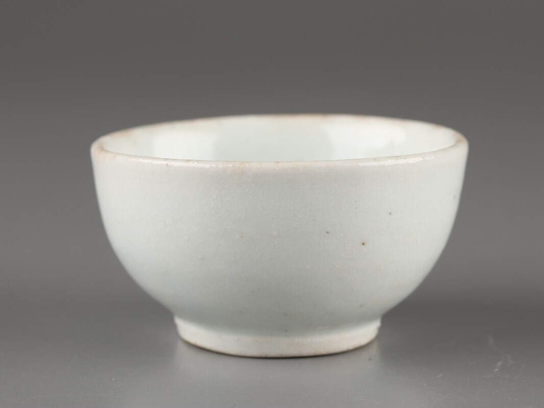 古美術 朝鮮古陶磁器 李朝 白磁 盃 時代物 D4744_画像4